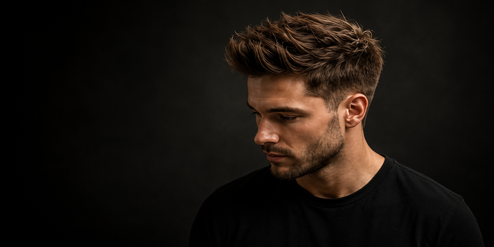 Styled hair result